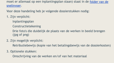 Vereiste documenten